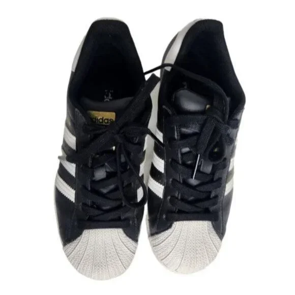 ADIDAS SUPERSTAR Core Black Cloud White Sneakers FV3286 - Picture 5 of 11